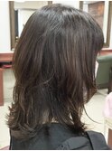大人可愛いミディアムレイヤースタイル/30代40代50代/春日部