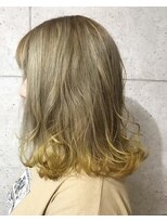 ヘアテリア リュウ 大塚(hair teria ryu) テールカラーイエロー×ベージュカラー【ryu 大塚 北口】