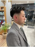 ビジネスマン風ヘアスタイル