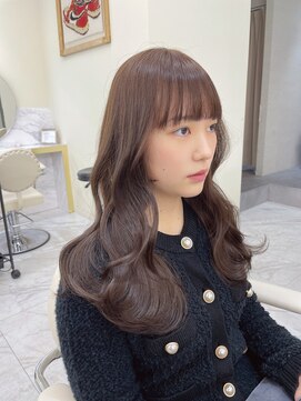 シェノン サントル(CHAINON CENTRE) 美髪/シアカラー/セミディ/姫カット/ダークアッシュ