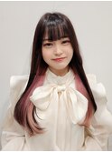 【Nanako。】パッツン前髪インナーカラー