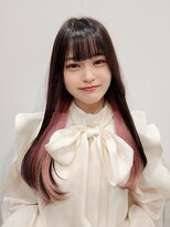 【Nanako。】パッツン前髪インナーカラー