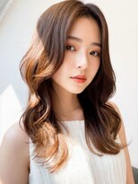 スタートウキョウ 渋谷(STAR TOKYO)&nbsp;【艶感シースルーバング】韓国風髪型 大人可愛いウェーブ巻き髪