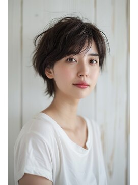 ヘアアンドメイク チェル(hair&make CheRu.) ショートカット×ひし形ショートボブ×前髪あり［御殿場/裾野］