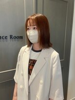 ファルファラ(farfara)&nbsp;外はねミディ/オレンジブラウン