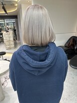 ロンドメリア 天神大名店(Lond Melia) ★イメチェンホワイトブロンド美髪ワイドバング外ハネボブ艶髪★