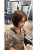 乾かすだけで丸くて可愛いミニボブ