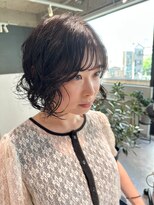 アム(amu)&nbsp;ボブパーマ/パーマボブ/前髪パーマ/ミニボブパーマ/ゆるめパーマ