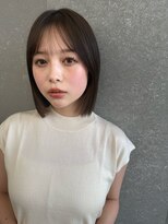 ロンドプランタン 恵比寿(Lond Printemps) くびれヘア/顔周り/韓国/レイヤーカット/黒髪/ミディアム