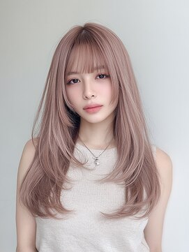 シュガーアンドソルト(SUGAR&SALT) 【モーブピンク】姫レイヤーで叶う儚げかわいい韓国ヘア