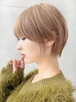 セイドット オモテサンドウ(Say. omotesando)&nbsp;say.重政　くびれショートショートボブベージュカラー