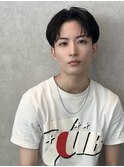 刈り上げセンターパート