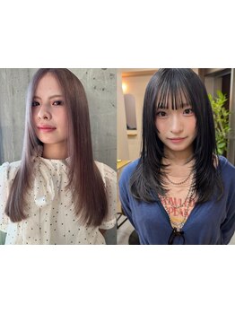 【カット+髪質改善カラー￥8500】髪質改善TR×超音波ケアで誰もが触れたくなる“うるツヤ髪”へ[博多/天神]