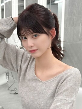 マウル ナゴヤ 名駅(MAEUL NAGOYA) 前髪　顔まわり　薄めぱっつん　下ろし前髪『桔川 恒』