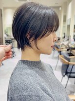 ジアン バイ ミルボン 西宮ガーデンズプラス(GIEN by milbon)&nbsp;小顔ショートカット×ひし形ショートボブ前髪あり20代30代40代