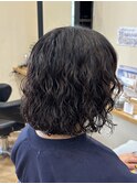 【ボブ×パーマ】クラゲヘアー/小顔/鎌取/林愛華
