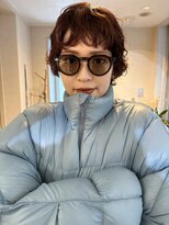 ユヌ(Une)&nbsp;kotaro ショートパーマとオレンジブラウン