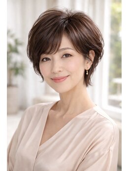 リーフ 焼津店(LeaF)の写真/白髪が気になる方へ】ダメージを抑えたオーガニックカラーで自然なツヤ髪に