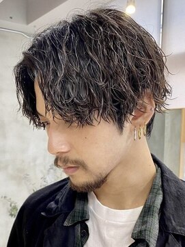 フィフス 栄(fifth) ツイストスパイラルパーマメンズマッシュ波巻きスパイラルパーマ