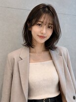 トリッカバルコニー ハヤマ(tricca Balcony Hayama)&nbsp;軽やか外ハネレイヤーボブ/シースルーバング/柔らかブラウン