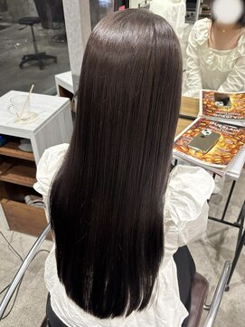 キャパ セントラル 天神 大名店(CAPA central) ショコラブラウン 透明感カラー ナチュラルカラー 髪質改善 20代