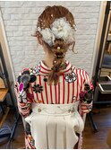 袴×ヘアアレンジ