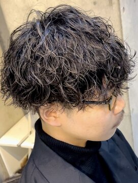 フィフス 栄(fifth) 波巻きスパイラルパーマメンズマッシュツーブロックメンズパーマ