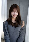 20代30代大人かわいい暗髪ゆるふわレイヤーロング