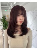 ハイライトカラーミルクティーベージュケアブリーチダブルカラー