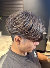 メンズフィール 南森町(MENS FEEL) フェザーパーマ　センターパーマ