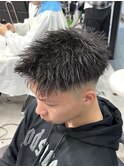 ソフトツイストパーマ/メンズ/刈り上げ/眉毛/ツイスト