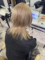アジールヘア 所沢プロペ通り店(agir hair)&nbsp;ミルクティーグレージュ髪質改善カラーミニウルフ