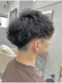 スパイラルパーマツーブロックマッシュヘアどの世代にも◎