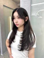 ボタン ハカタ(VOTAN hakata) 市野瀬裕奈/博多韓国ヘア/顔周りカット/レイヤーカット/暗め