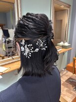 ルポヘアー(Repos Hair)&nbsp;ゆるふわ外ハネハーフアップ