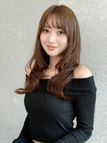 シーシンジュク 新宿南口(Sea shinjuku)&nbsp;ココアベージュ×レイヤー[小顔/黒髪/オリーブグレー]