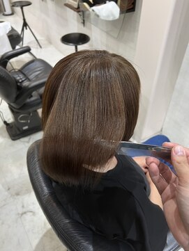 サロンドボーテキリコ(SALON DE BEAUTE KIRIKO) ショート × ネオメテオストレート