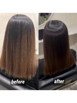 ホワイト(WHITE) 毎日ウキウキしてしまうツヤツヤな髪質改善ストレート〇