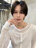 メンズカット/￥6900  [センターパート/ダウンパーマ/カルマヘアー/表参道］