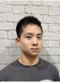 床屋定番の刈り上げソフトモヒカンショート