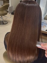 アース 高円寺店(HAIR & MAKE EARTH)&nbsp;美髪ストレート×髪質改善カラー《@earth_aoyagi0415》
