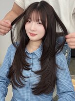 サンドイエナ 横浜店(sand yena)&nbsp;ワンカールブラウンロングレイヤーモカグレージュ