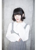 【salon de MiLK 原宿】耳かけ外ハネニュアンス×ブルージュ