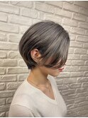 シルバーショートヘア