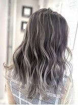 オーブ ヘアー ミア 大村店(AUBE HAIR mia)&nbsp;【AUBE HAIR】エアタッチハイライト_ネイビーグラデーション