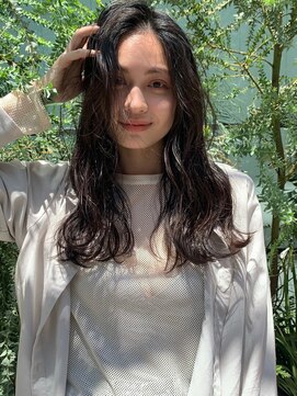 ヘアーアンドファッションシオミエイチ (hair＆fashion shiomi H) かきあげロング