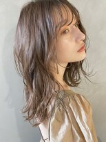 パーク(PARK)&nbsp;【PARK】ミディアムレイヤー×ラベンダーベージュ