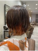 ウェーブパーマ×インナーOrange♪