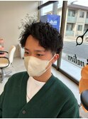 爽やかアップバングツイスパショート