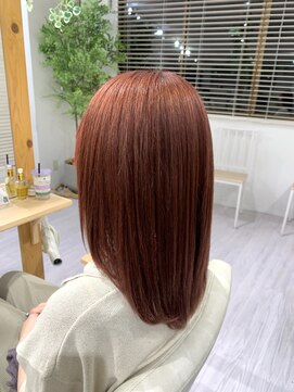 ネロ(Nero) 《ARISA》ブリーチなしダブルカラー　ピンクオレンジ　#大和